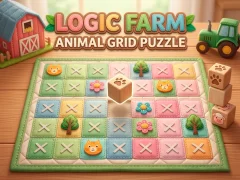 Igra Logic Farm: Animal Grid Puzzle online