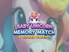 Igra Baby Unicorn Memory Match & Hidden Objects online