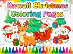 Igra Kawaii Christmas Coloring Pages online