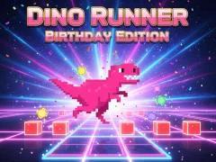 Igra Dino Runner Birthday Edition online