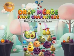 Igra Drop Merge Fruit Characters online