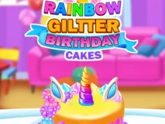 Igra Rainbow Glitter Birthday Cakes online