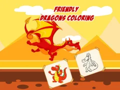 Igra Friendly Dragons Coloring online