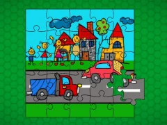 Igra Stick Family Fun Time Jigsaw online