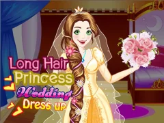 Igra Long Hair Princess Wedding Dress up online