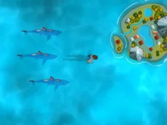 Igra Survive the Sharks online