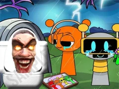 Igra Sprunki Castle Panic Skibidi Toilet online