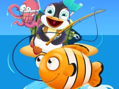 Igra Baby Penguin Fishing online