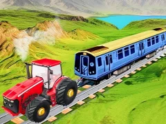 Igra Chain Tractor Train Towing Game 3D online