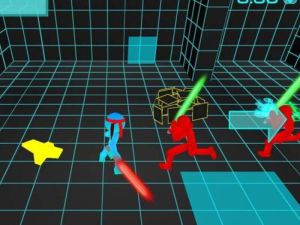 Igra Steakman Neon bitka na mačevima online