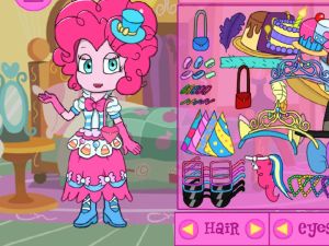 Igra Moje male ponijeve djevojke iz Equestria: Pinky Outfits online