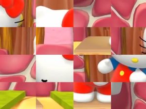 Igra Hallo Kitty: Video zagonetke online