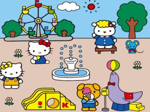 Igra Hallo Kitty: Stvaranje scene online