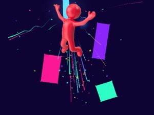 Igra Neonski skok online