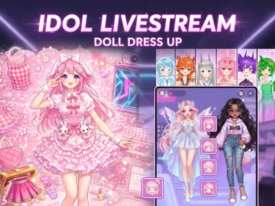 Igra Idol Livestream: Doll Dress Up online