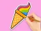 Igra Coloring Book: Rainbow Ice Cream online