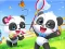 Igra Jigsaw Puzzle: Baby Panda Spring Outing online