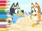 Igra Coloring Book: Bluey On The Beach online