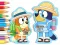 Igra Coloring Book: Bluey Camping online