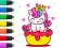 Igra Coloring Book: Unicorn Cupcake online