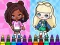 Igra Coloring Book: Aha World Sporty Girl online
