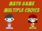 Igra Math Game Multiple Choice online