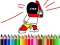 Igra Back To School: Hero Coloring Book online