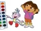 Igra Dora The Explorer Coloring Book online
