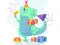 Igra Dino Party Jigsaw online