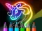 Igra Learn to Draw Glow Cartoon online