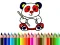 Igra Back To School: Panda Coloring online