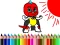 Igra Back To School: Mask Boy Coloring online