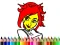 Igra Back To School: Cute Girl Coloring online