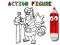 Igra Back To School: Action Figure Coloring online