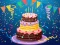 Igra Birthday cake puzzle online