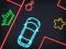 Igra Neon Car Puzzle online