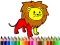 Igra Back To School: Lion Coloring Book online