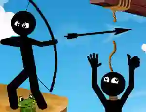 Igra Bow Master Stickman Hero online
