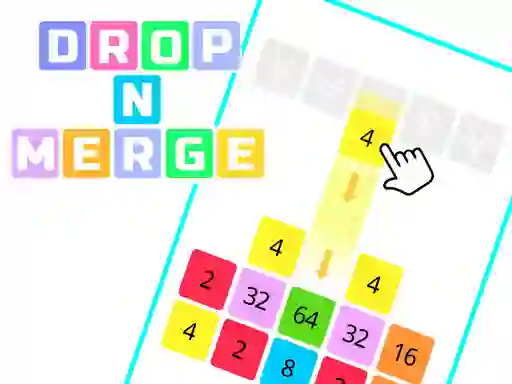 Igra Drop N Merge Blocks online