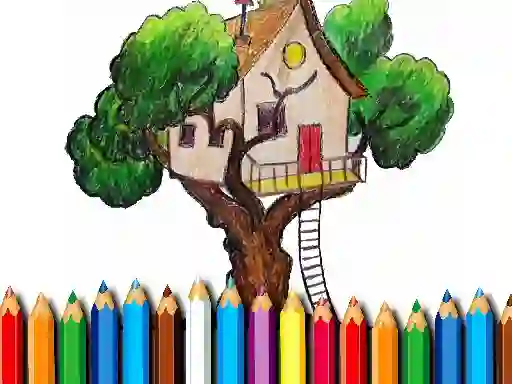 Igra Tree House Coloring Book online
