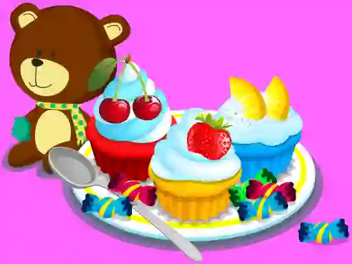 Igra Cooking Colorful Cupcakes online