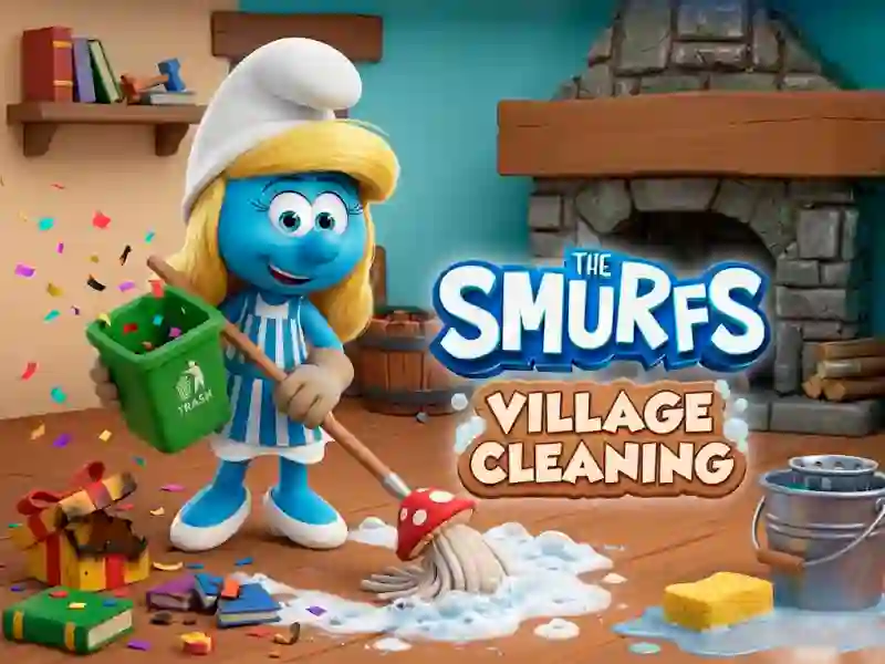 Igra The Smurfs Village Cleaning online