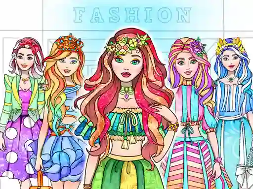 Igra Girl Coloring Dress Up Games online