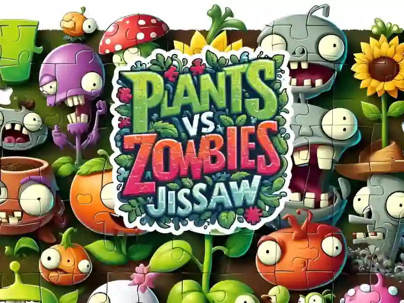 Igra Plants vs Zombies Jigsaw online