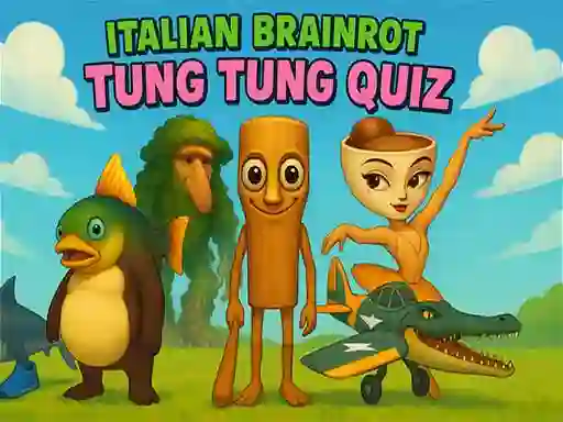 Igra Italian Brainrot tung Tung Quiz online