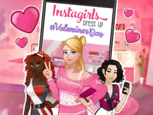 Igra Instagirls: Valentine Dress Up online