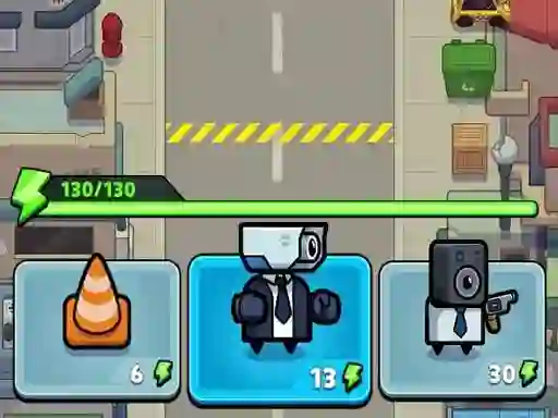 Igra Toilet fight Police vs zombie online