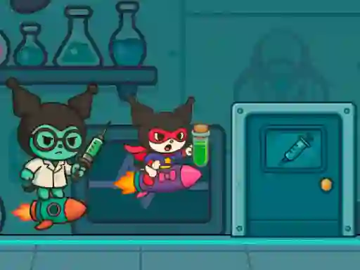 Igra Kitty Kuro Lab Escape online