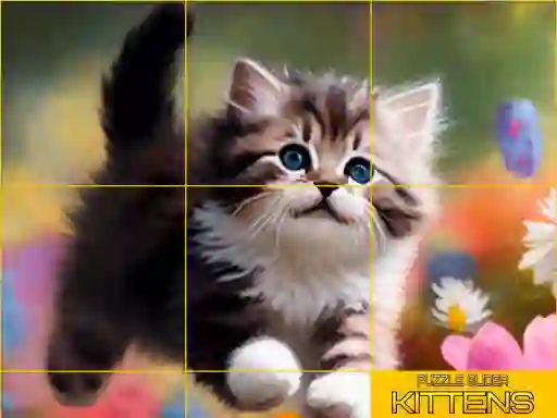 Igra Puzzle Sliding Kittens online