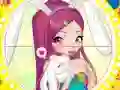 Igra Winx bunny style: Round Puzzle online